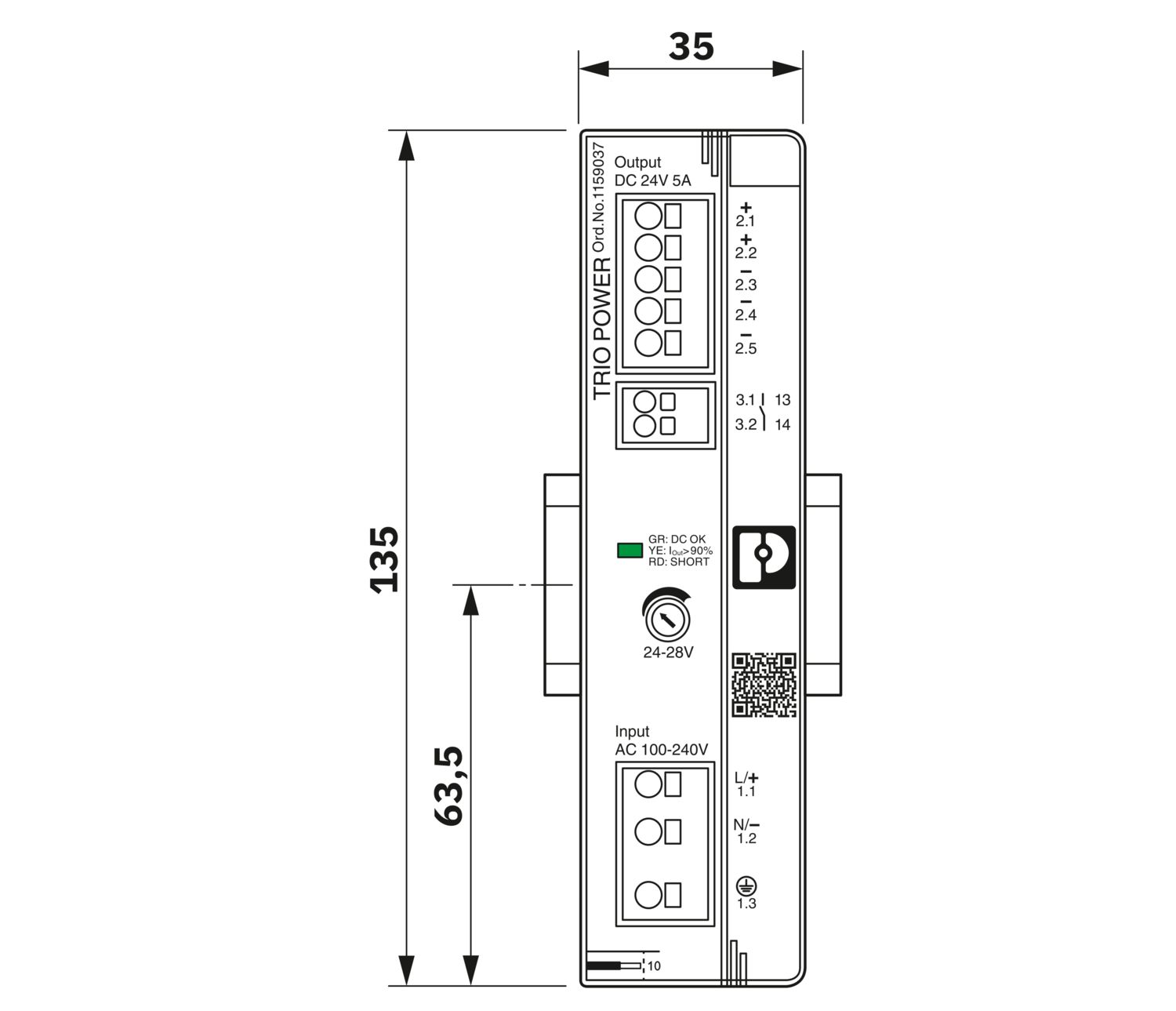 TRIO3-PS/1AC/24DC/5 - Fuente de alimentación - imagen 2