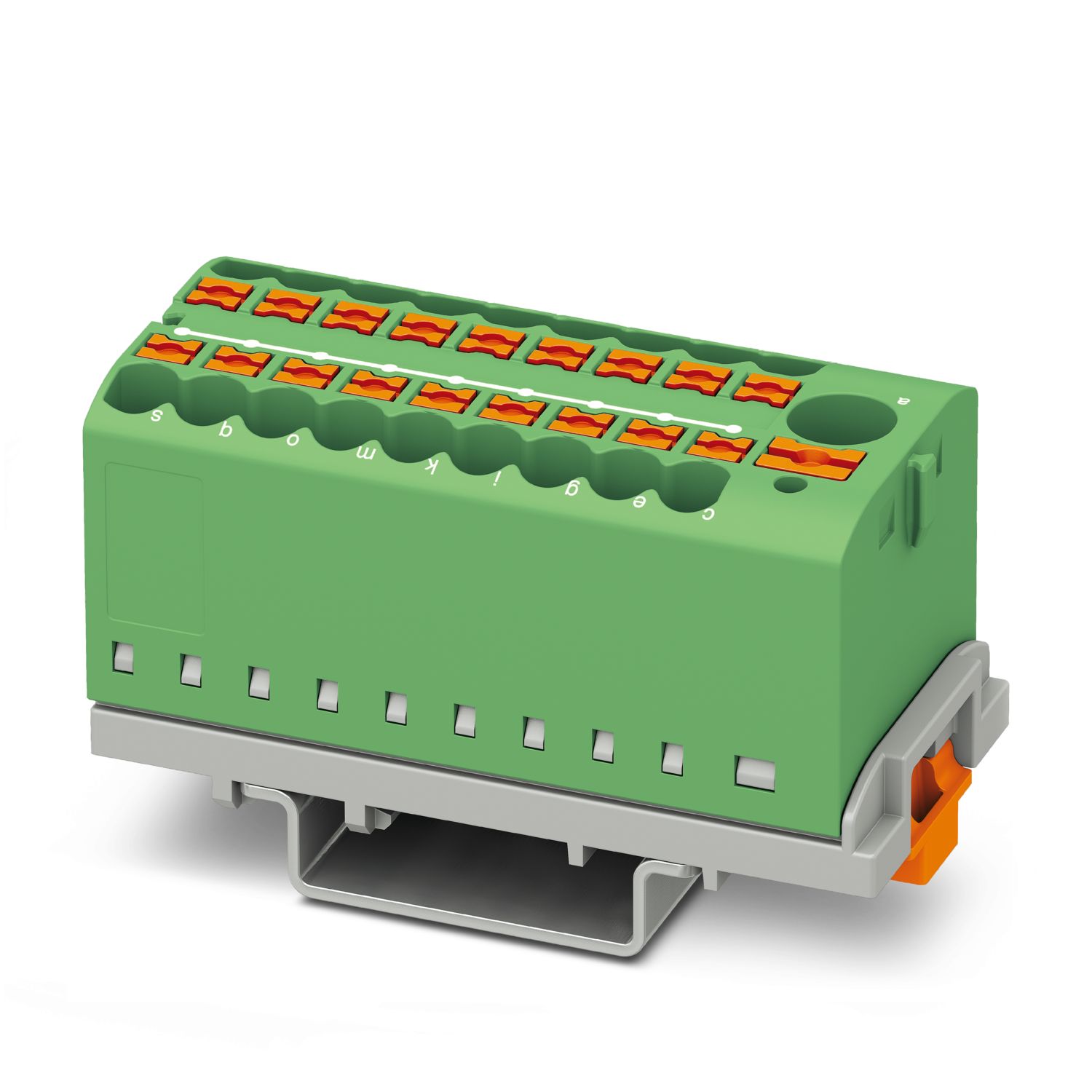 PTFIX 6/18X2,5-NS35 GN - Bloque para distribución
