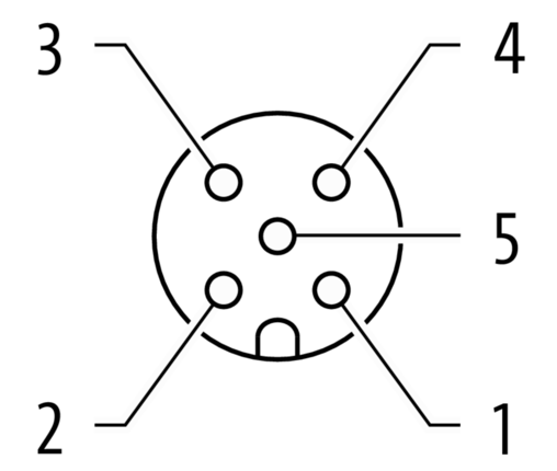 M12 hembra recto codificacion A con cable - Cable para sensor 5 polos (4m) - imagen 3