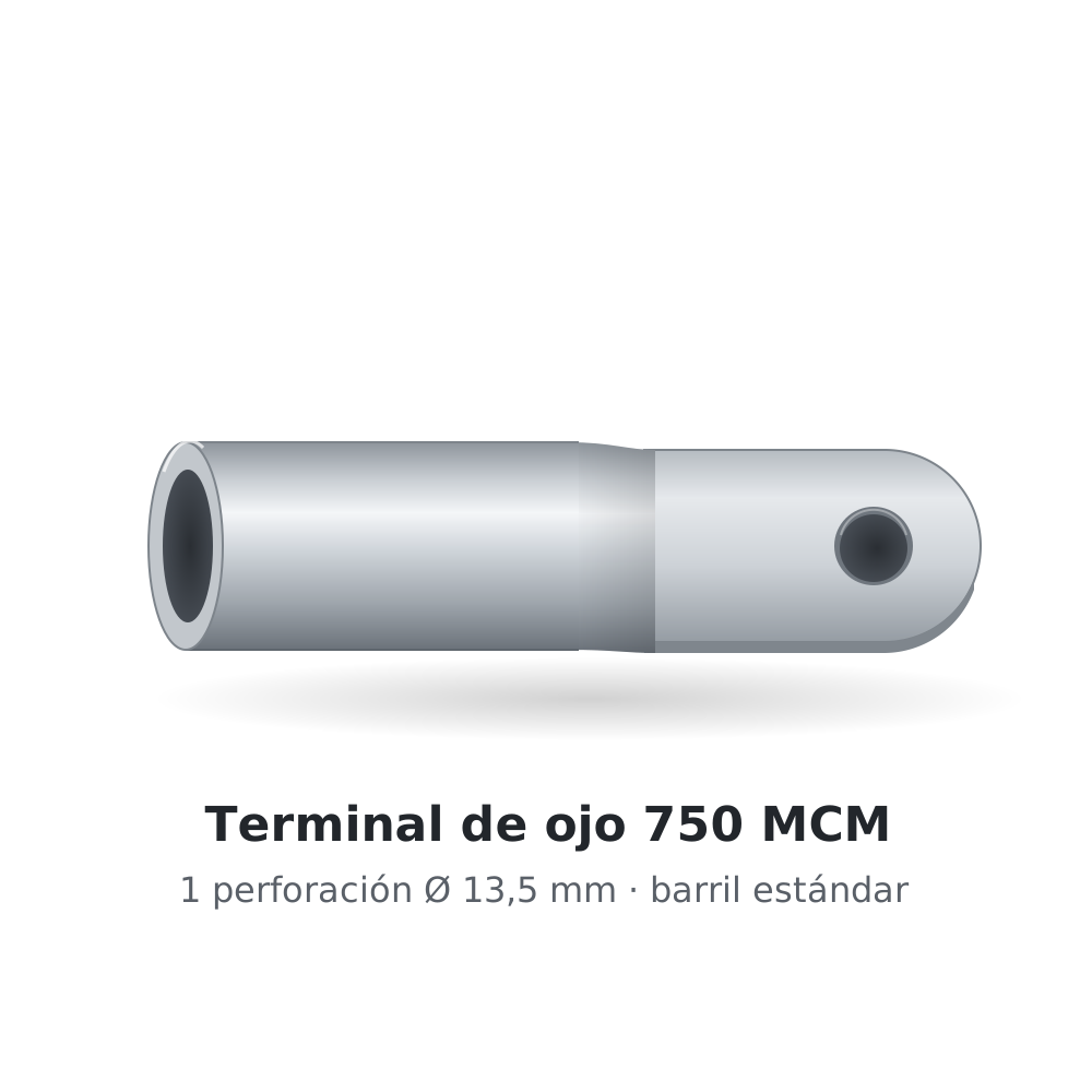TERMINAL OJO 750 MCM STD 1 PERFORACIÓN 13.5mm