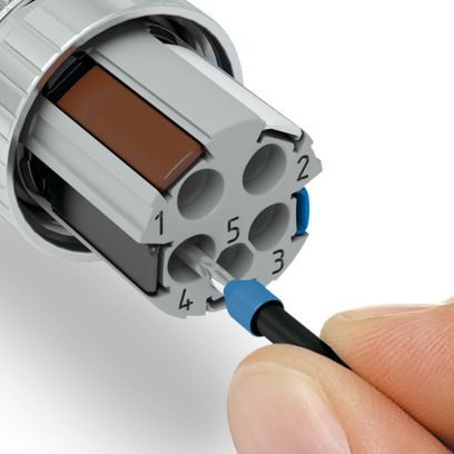 SACC-M12MR-5PL M - Conector M12 macho acodado 5 polos armable push-lock - imagen 2